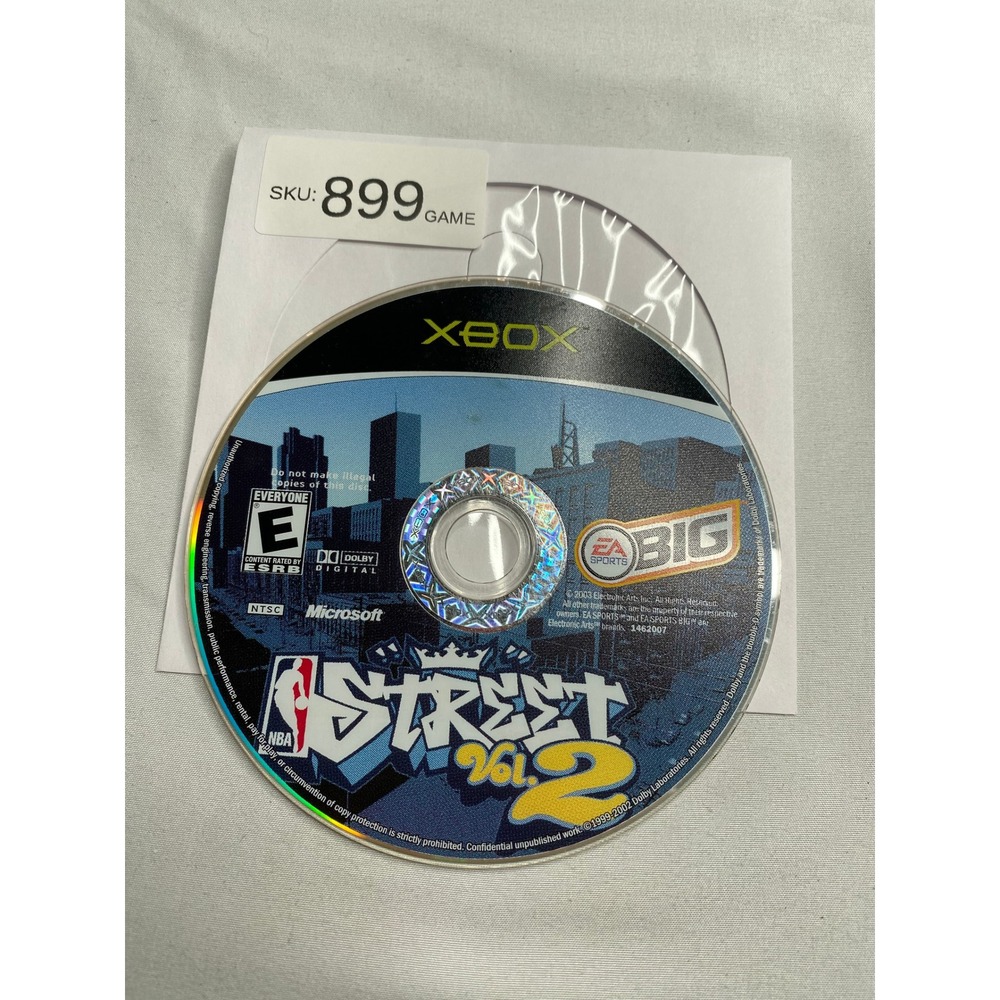NBA Street Vol. 2 Microsoft Xbox Original Game Disc